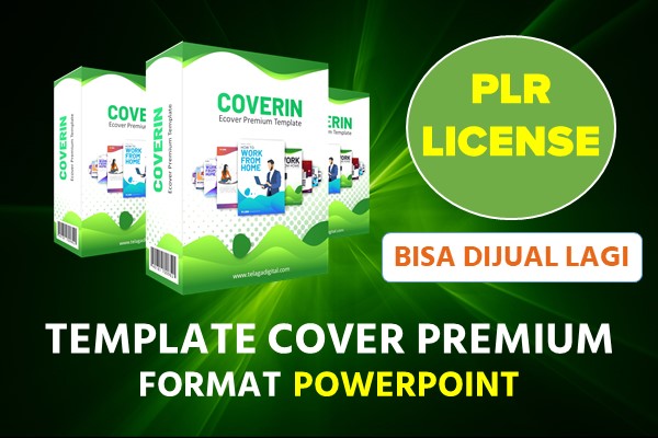 Coverin Lisensi PLR - Template Ecover Produk Super Keren Berbasis PowerPoint