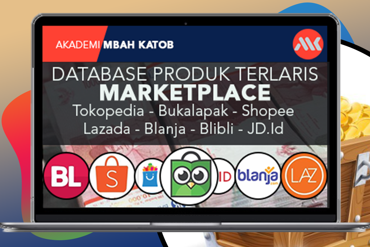 Database Produk Terlaris Marketplace Tokopedia - Bukalapak - Shopee - Lazada - Blanja - Blibli - JD.Id