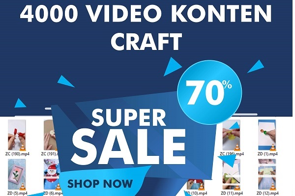 4000 Video Konten Craft Viral Siap Upload Untuk FYP Reels, Tiktok, dan Youtube