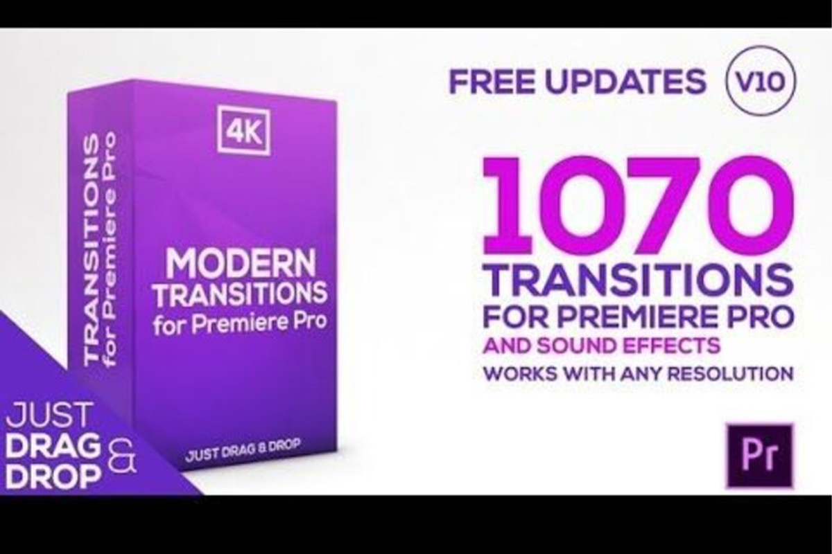 Paket 1070 Modern Transition Sound Effect Adobe Premiere PRO 