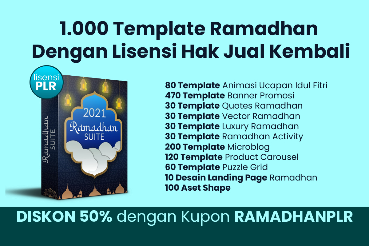 1.000 Template Ramadhan Lisensi PLR