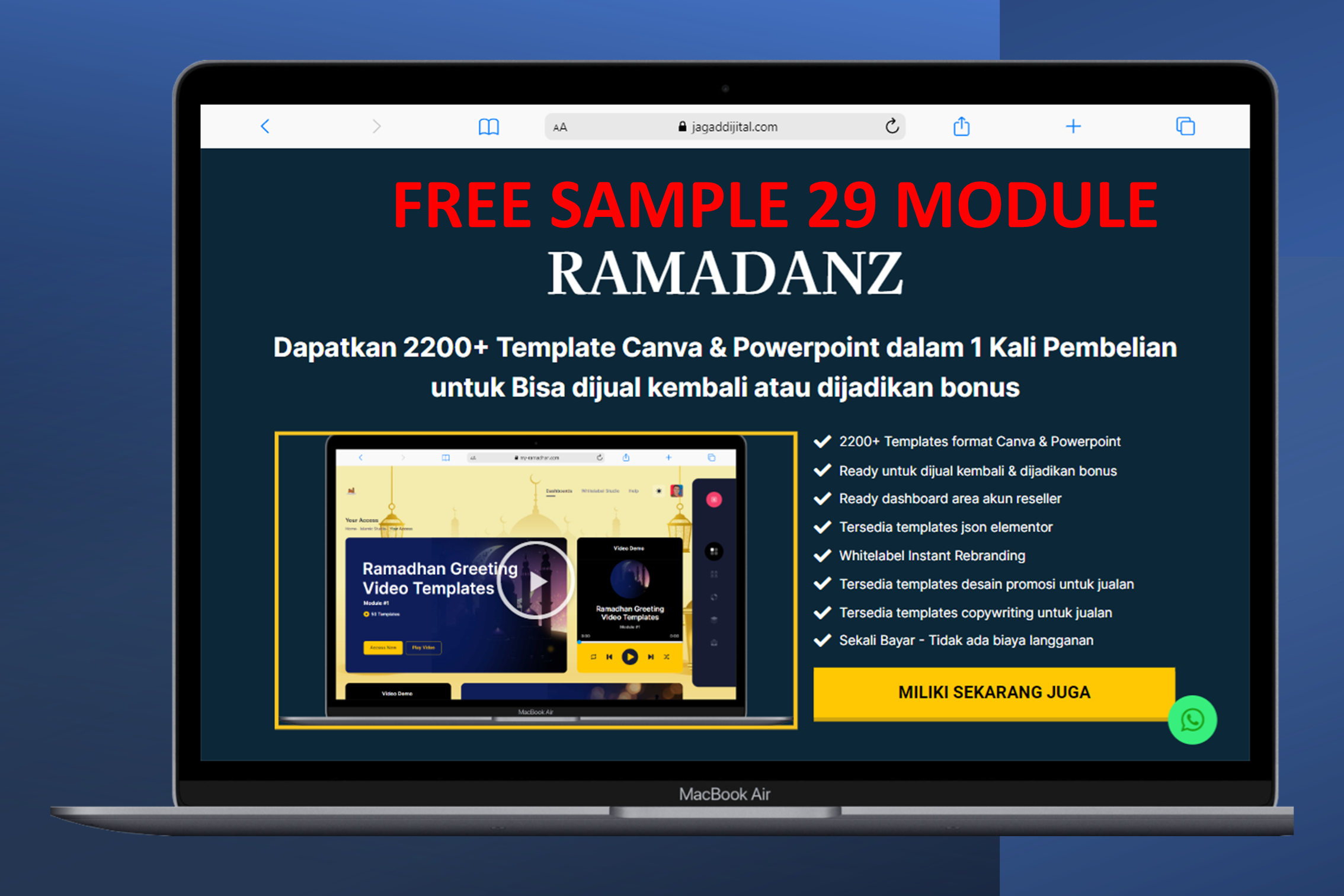 FREE SAMPLE RAMADANZ - GRATIS 29 MODULE TEMA RAMADAN & IDUL FITRI