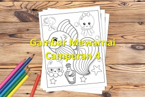 Gambar Mewarnai Campuran 4