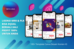 INSTA CANVA - Template Desain Instagram White Label MRR & PLR