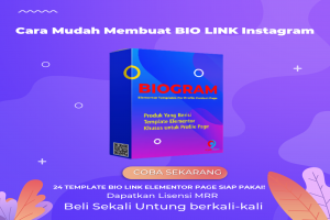 BIOGRAM 24 JSON BIO PAGE ELEMENTOR LISENSI MRR