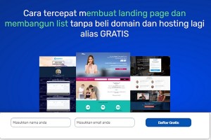 Gratis Buat landing Page Canggih Dan Mailing List