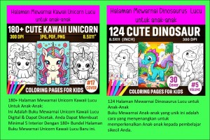 2 Bundle Halaman mewarnai Premium & Eksklusif terbaik Vol.-1