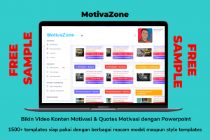 FREE SAMPLE MOTIVAZONE - Bikin Video Konten Motivasi & Quotes Motivasi dengan Powerpoint