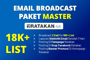 Email Broadcast Ads Paket MASTER