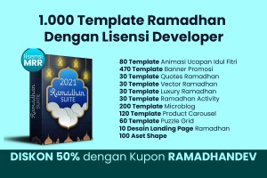 1.000 Template Ramadhan Lisensi Developer