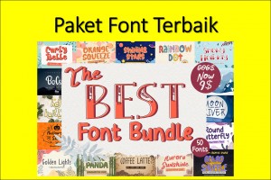 3 Bundle Fonts Premium & Eksklusif terbaik Vol.-1