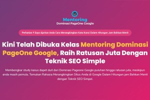 Mentoring Dominasi PageOne Google (MDPG) Batch 2