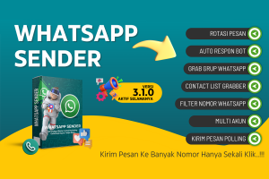 Whatsapp Blaster Pro Anti Blokir Anti Banned LISENSI ORIGINAL Lifetime