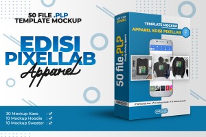 Template Mockup Apparel Edisi Pixellab