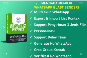 WhatsApp Blast Sender Lisensi 2 Tahun