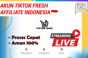 Jasa Pembuatan 2 AKUN TIKTOK AFFILIATE FRESH FOLLOWER INDO MURAH UNTUK JUALAN 100% PERMANEN BERGARANSI BISA LIVE FRESH
