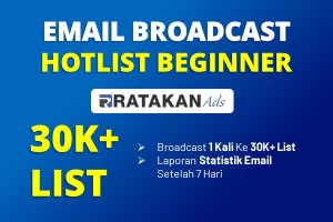 Email Broadcast Ads Paket HOTLIST BEGINNER