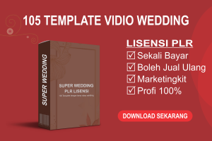 Super Wedding PPT Template Bisa Jual Kembali
