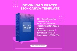 GRATIS - 320 Template Canva Instagram Story dan Presentasi Marketplace
