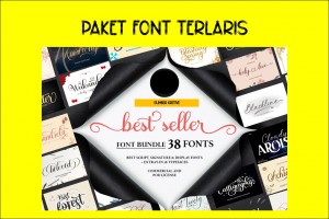 5 Bundle Fonts Premium & Eksklusif terbaik Vol.-2