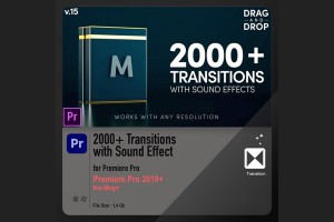 Paket 2000+ Modern Transition and SFX for Premiere Pro