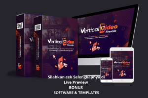 VERTICAL VIDEO PLR FOOTAGE TEMPLATE CONTENT CREATOR - 5000 Video Vertikal Berkualitas HD 4K, 1080p dalam 9 Niche Populer