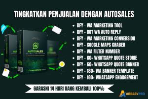 Tingkatkan Omzet Bisnis Anda Dengan Autosales 21 in 1 Whatasapp Marketing Conversion KIT