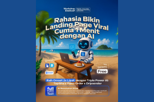 Workshop Eksklusif: Rahasia Bikin Landing Page Viral Cuma 1 Menit dengan AI