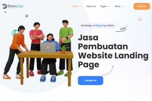 Jasa Pembuatan Website Landing Page Murah 100rb an