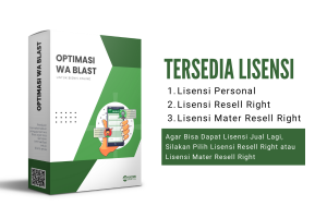 Kelas Online Optimasi WA Blast - Lisensi Personal