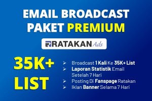 Email Broadcast Ads Paket PREMIUM