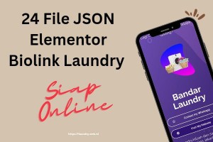 24 File JSON Elementor Biolink Laundry 