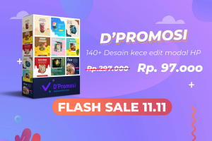 D'promosi Template desain edit modal HP