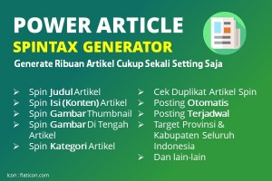 POWER ARTICLE PAKET PROFESIONAL 3 LISENSI