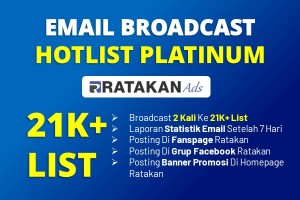 Email Broadcast Ads Paket HOTLIST PLATINUM