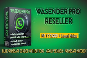 WaSender PRO Reseller - Bulk WA Support Tombol [ Plus Lisensi Maker]