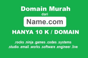 Domain murah bergaransi dan Full Controll dari Name.com (2 Domain)