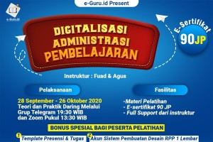 Pelatihan Digitalisasi Administrasi Pembelajaran